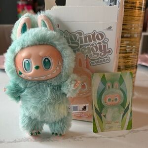 Labubu big into energy Mint Green